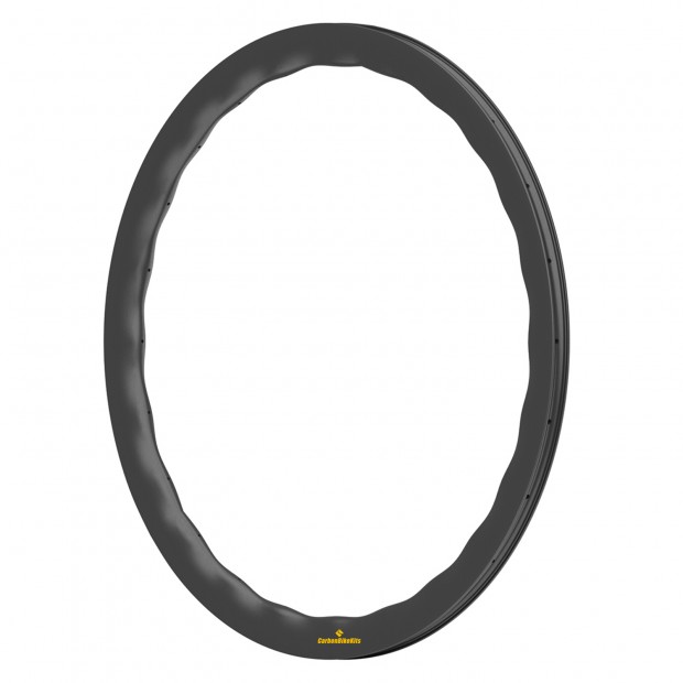Cerchio ultraleggero da forma ondulata 700C 50x28mm in carbonio tubeless con gancio/senza gancio/tubolare per bici da strada